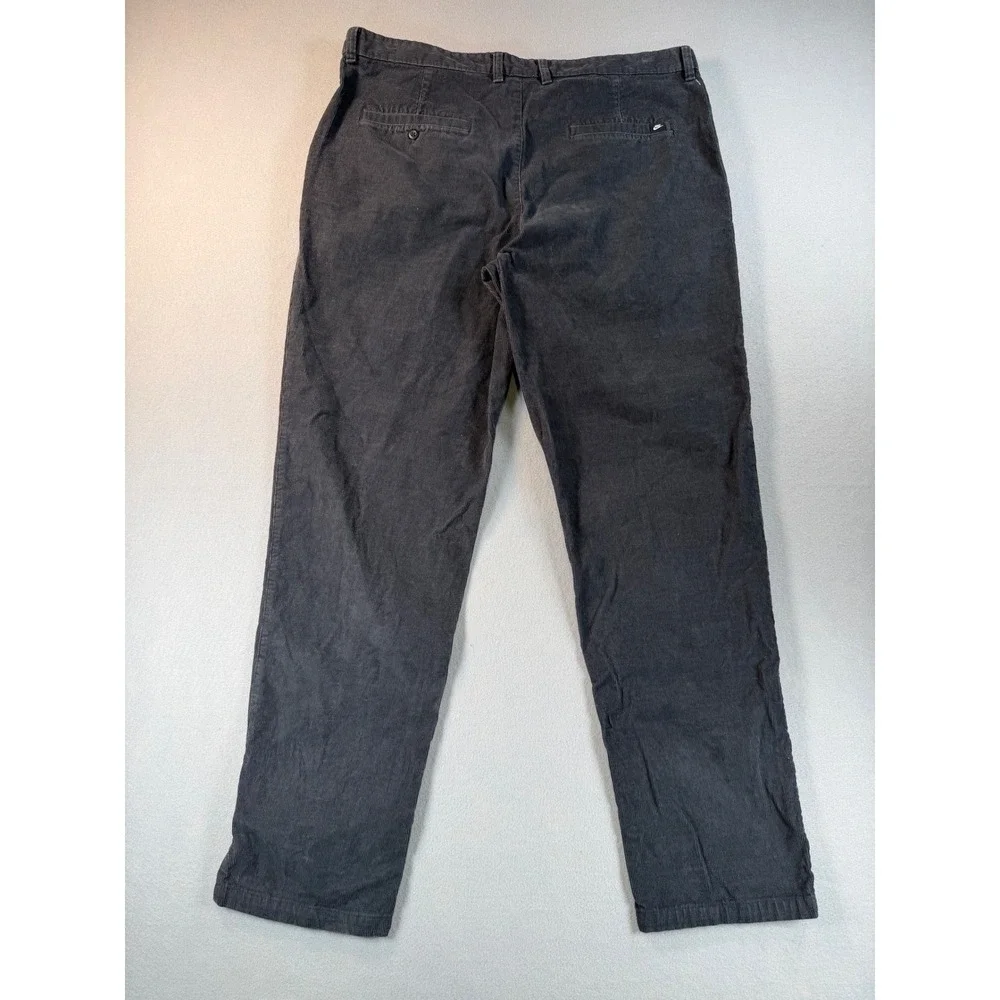 Nike Y2K Mens Corduroy Chino Pants 38x34 Charcoal Grey Straight Leg